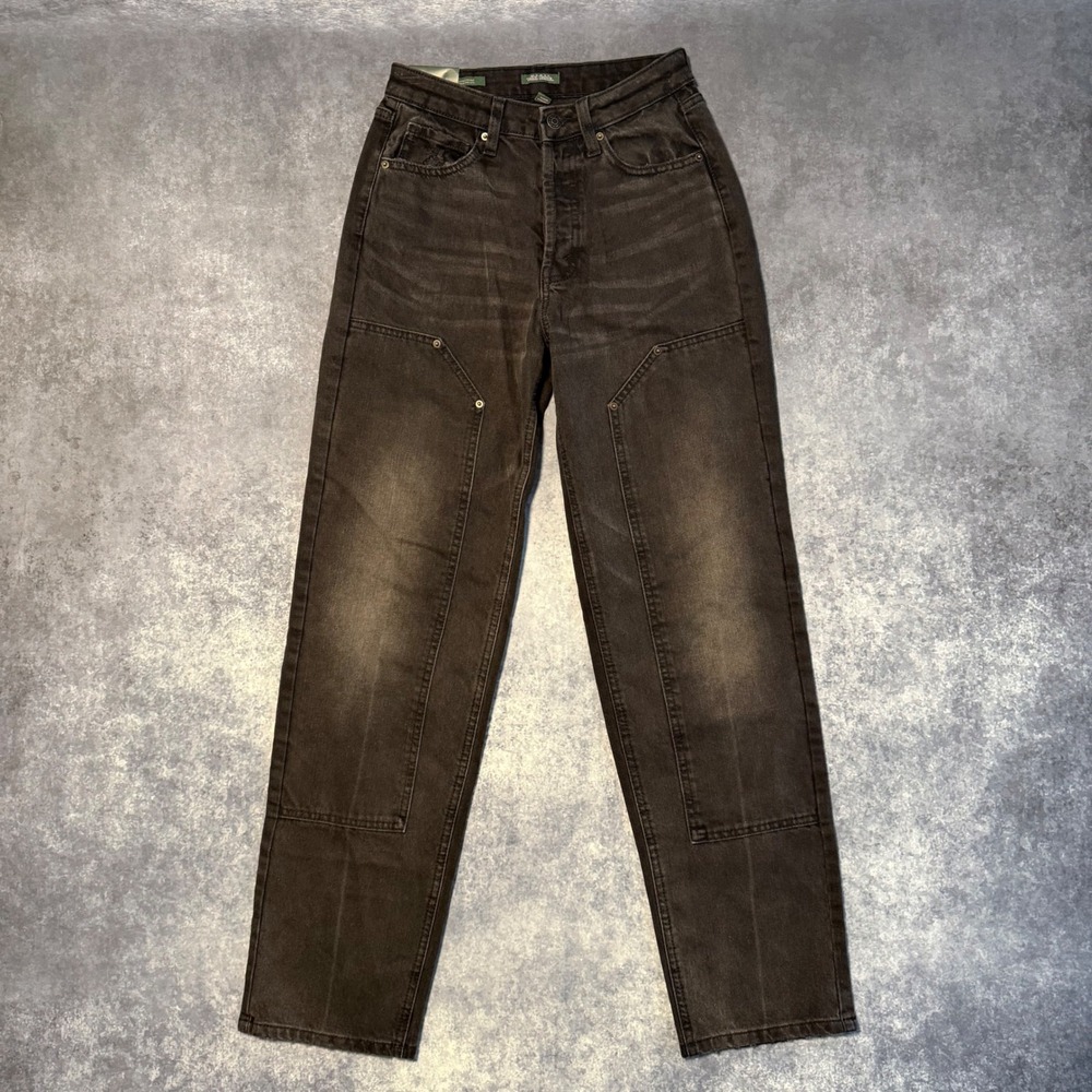 Wild Fable Double Knee Carpenter Jeans Womens 2/32" Black High Rise Straight NWT